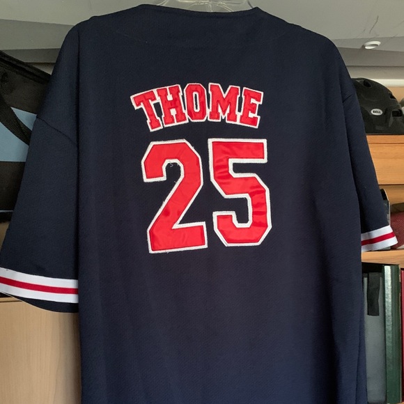 MLB Players Choice Cleveland Jim Thome #25 Large Jersey - Picture 2 of 3